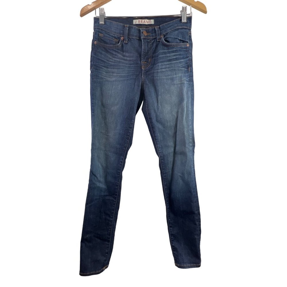 J. Brand Skinny Denim Jeans Womens 26 Blue Slim Fit Cotton Blend 5 Pockets